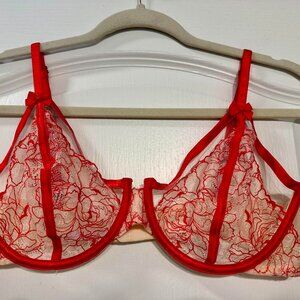 Savage x Fenty lace bra, size 34C